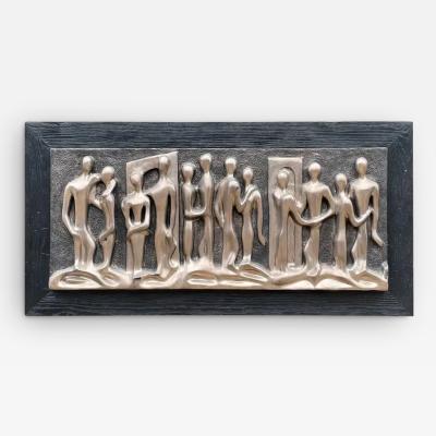  Finesse Originals Mid Century Brutalist Modern Abstract Wall Sculpture by Finesse Originals