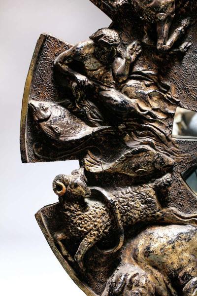  Finesse Originals Zodiac Mirror in Brutalist Style by Finesse Originals