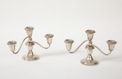  Fisher Silversmiths Inc Fisher Art Deco Sterling Candelabras
