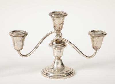  Fisher Silversmiths Inc Fisher Art Deco Sterling Candelabras