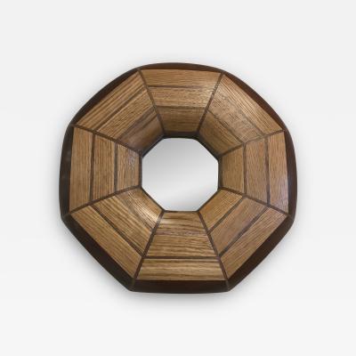  Flavor Custom Design Custom Oak and Walnut Illuminated Mirror