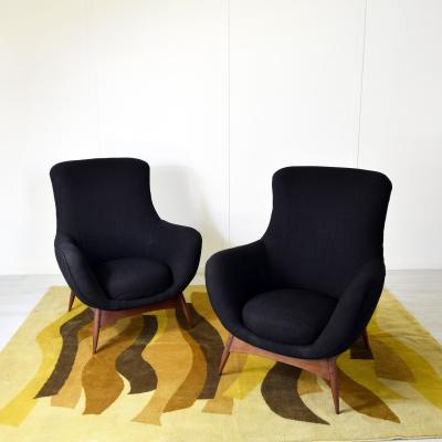  Flexform Flexform set of two armchairs 1950s