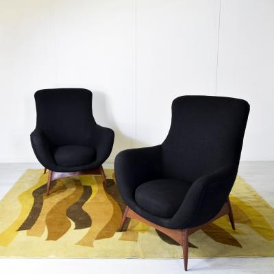  Flexform Flexform set of two armchairs 1950s