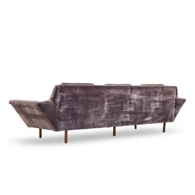  Flexsteel Flexsteel Mid Century Walnut Thunderbird Sofa