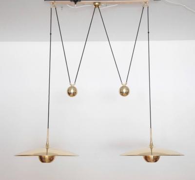  Florian Schulz Florian Schulz Double Onos 55 Pendant Lamp with Side Counter Weights