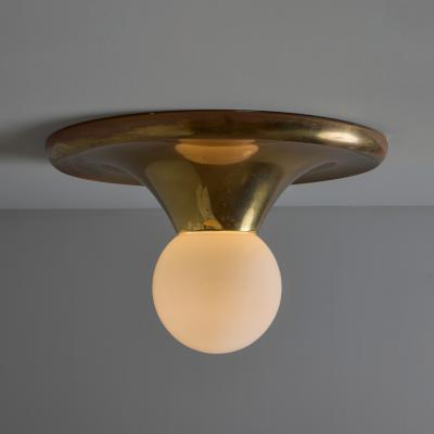  Flos Large Brass 1960s Castiglioni and Giacomo Light Ball Wall or Ceiling Lamp