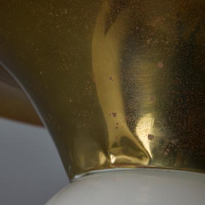  Flos Large Brass 1960s Castiglioni and Giacomo Light Ball Wall or Ceiling Lamp