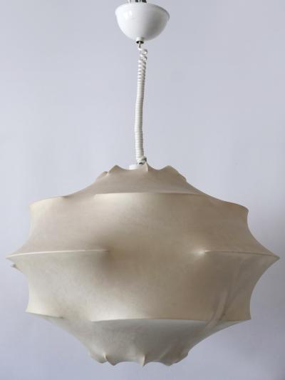  Flos XL Mid Century Modern Cocoon Pendant Lamp or Hanging Light by Flos Italy 1960s