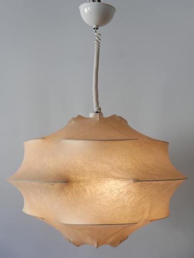  Flos XL Mid Century Modern Cocoon Pendant Lamp or Hanging Light by Flos Italy 1960s