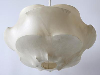  Flos XL Mid Century Modern Cocoon Pendant Lamp or Hanging Light by Flos Italy 1960s