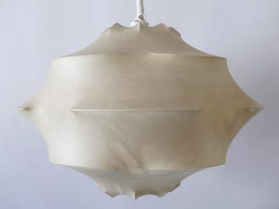  Flos XL Mid Century Modern Cocoon Pendant Lamp or Hanging Light by Flos Italy 1960s