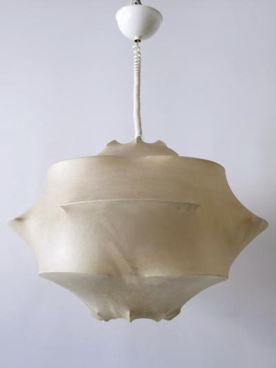  Flos XL Mid Century Modern Cocoon Pendant Lamp or Hanging Light by Flos Italy 1960s