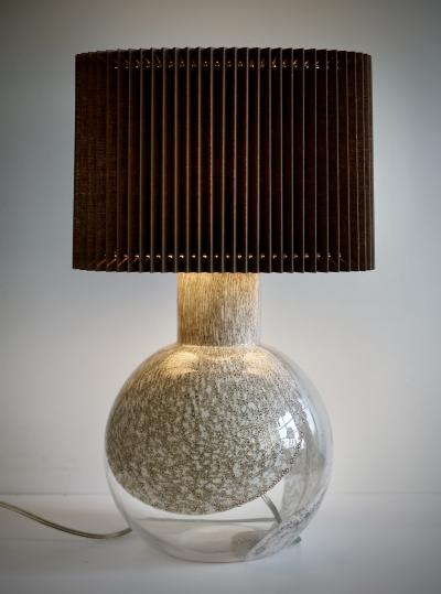  Flygfors Glass A table lamp by Victor Berndt for Flygfors