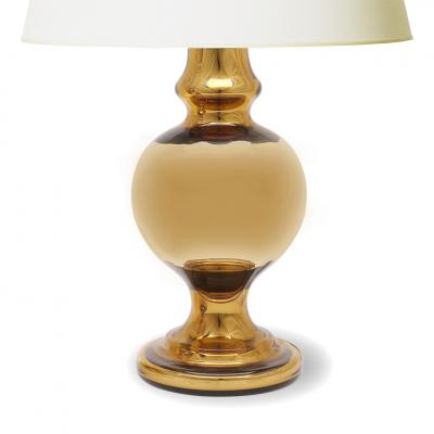  Flygsfors Pair of Gold Mirror Lamps by Flygsfors