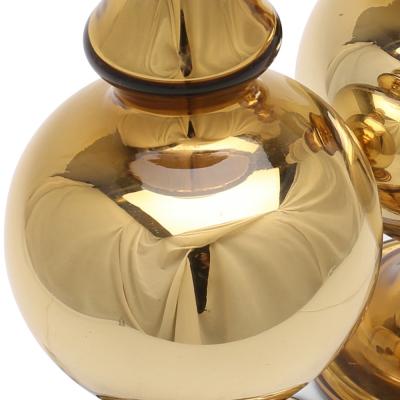  Flygsfors Pair of Gold Mirrored Glass Lamps by Flygsfors