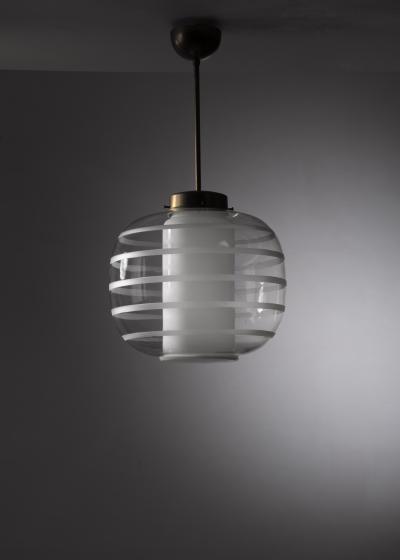  Flygsfors Striped glass pendant lamp
