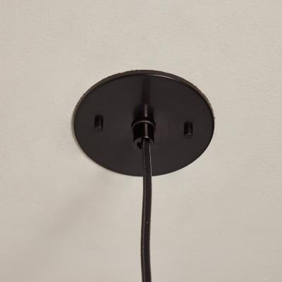  Fog M rup 1950s Jo Hammerborg Saturn Brass Black Pendant for Fog M rup