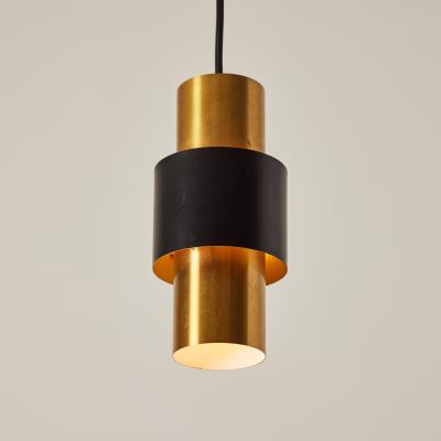  Fog M rup 1950s Jo Hammerborg Saturn Brass Black Pendant for Fog M rup