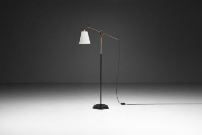  Fog M rup Brass Adjustable Floor Lamp by Fog M rup Attr Denmark ca 1940s