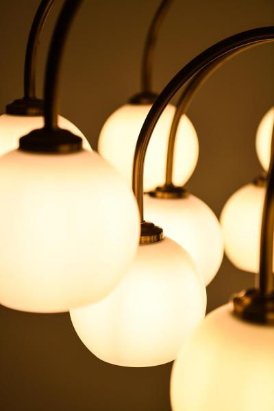  Fog M rup Ceiling Lamp in Brass by Fog M rup 1940s