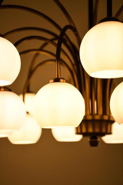  Fog M rup Ceiling Lamp in Brass by Fog M rup 1940s