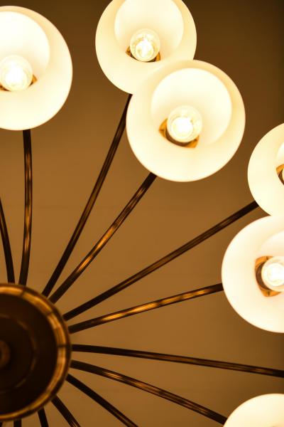  Fog M rup Ceiling Lamp in Brass by Fog M rup 1940s