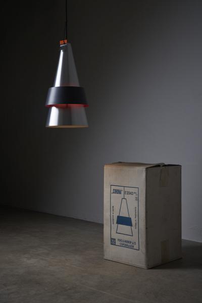  Fog M rup Corona Pendant by Jo Hammerborg 1960s