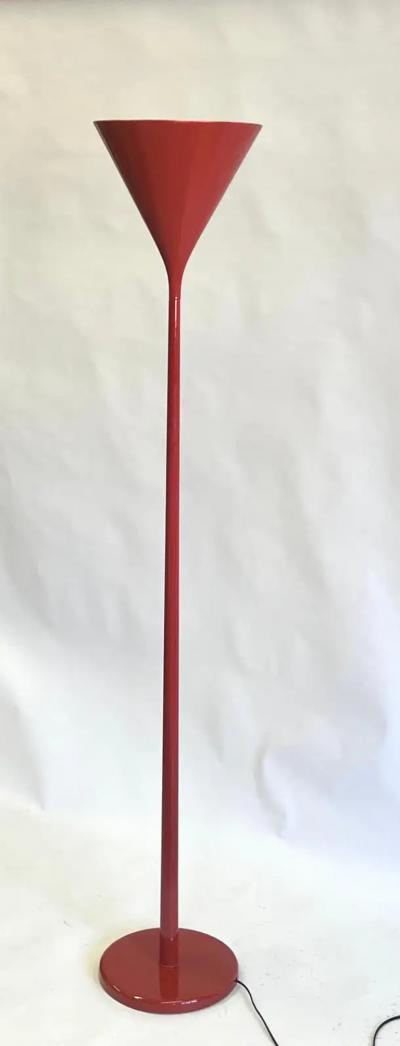 Fog M rup Danish Midcentury Art Deco Style Luminator Floor Lamp Attr to Fog Morup