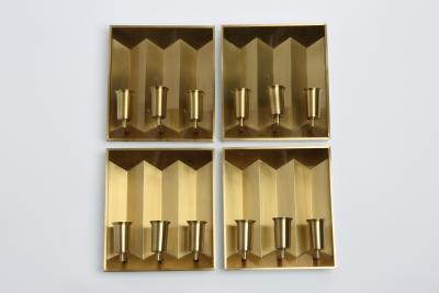  Fog M rup Fog Morup Brass Wall Lamps Pair