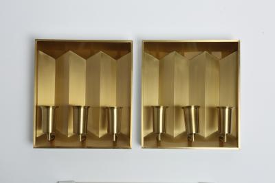 Fog M rup Fog Morup Brass Wall Lamps Pair