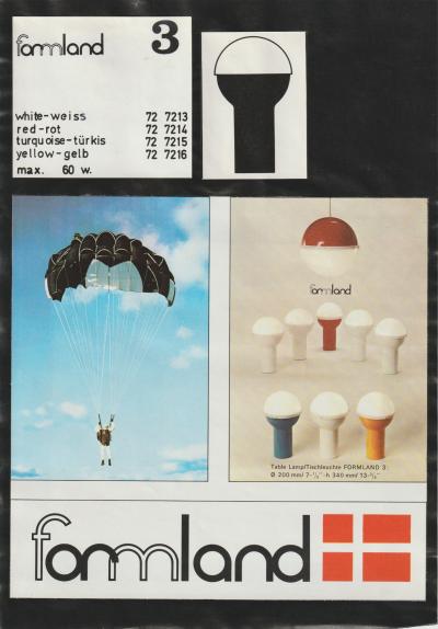  Fog M rup Formland 3 Table Lamp by Sidse Werner and Leif Alring