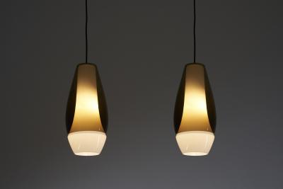  Fog M rup Glass Rota Pendant by Bent Nordsted 1960s