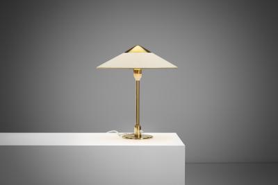  Fog M rup Lille Kongelys Brass Table Lamp by Fog M rup Denmark circa 1940s