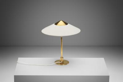  Fog M rup Lille Kongelys Brass Table Lamp by Fog M rup Denmark circa 1940s