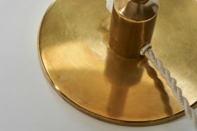 Fog M rup Lille Kongelys Brass Table Lamp by Fog M rup Denmark circa 1940s