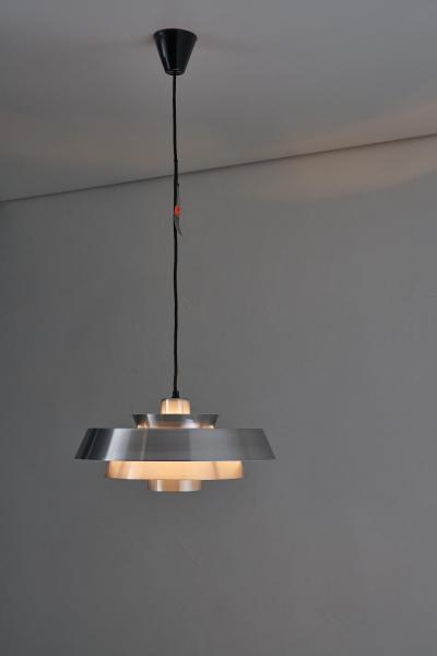  Fog M rup Nova Aluminium Pendant by Jo Hammerborg for Fog M rup 1960s