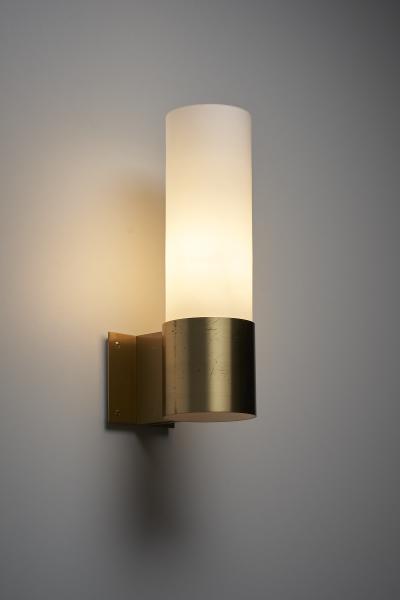  Fog M rup Pair of Brass and Glass Wall Sconces by J rgen Bo 1960