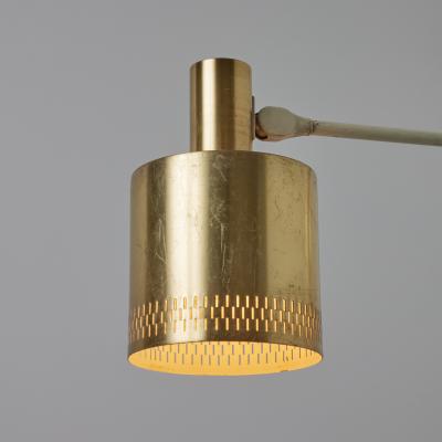 Fog M rup Pair of Large 1950s Jo Hammerborg Perforated Brass Wall Lamps for Fog M rup
