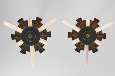  Fog M rup Pair of Model E8655 Hanging Lamps by Fog M rup Denmark ca 1940s