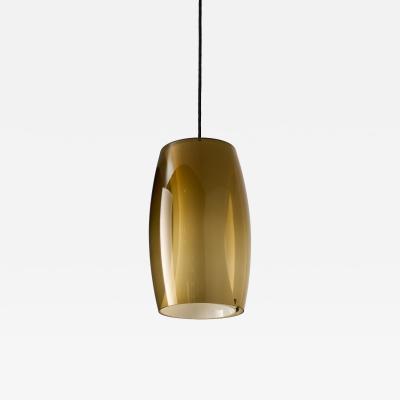  Fog M rup Radius Amber Glass Pendant Lamp 1960s