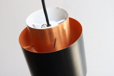 Fog M rup Set of Three Danish Tunika Copper Pendant Lamps by Jo Hammerborg for Fog M rup