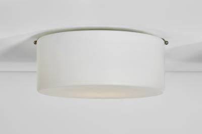  Fog M rup Set of Three Opal Glass Ceiling Lights by Fog M rup Denmark 1970s