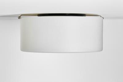  Fog M rup Set of Three Opal Glass Ceiling Lights by Fog M rup Denmark 1970s