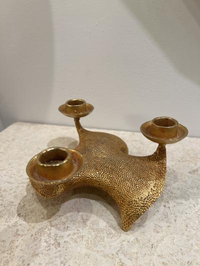  Fondica Gilt Bronze Fondica Candle Holder