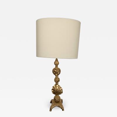  Fondica Gilt Metal Bronze Lamp by Mathias for Fondica France 2000s