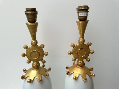  Fondica Pair of Lamps Sun by Pierre Casenove for Fondica France 1990s