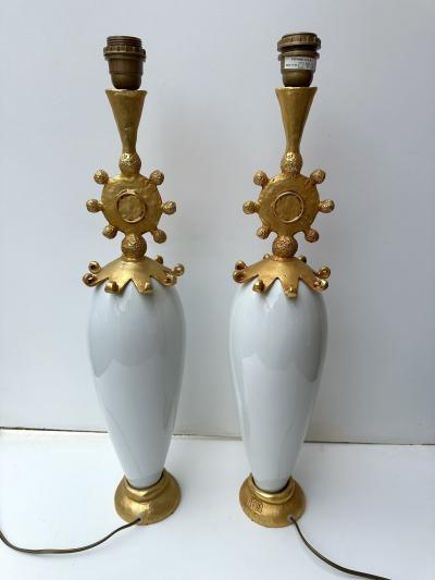  Fondica Pair of Lamps Sun by Pierre Casenove for Fondica France 1990s