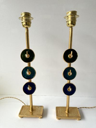  Fondica Pair of Lamps by Nicolas Dewael for Fondica France 1990s