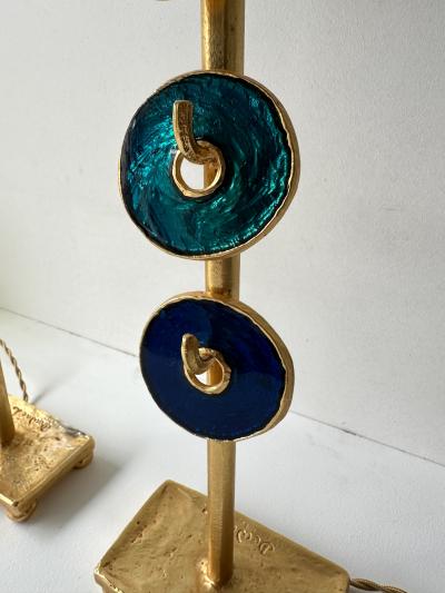  Fondica Pair of Lamps by Nicolas Dewael for Fondica France 1990s