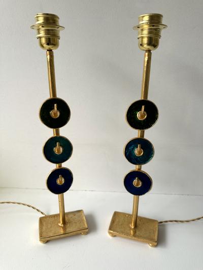  Fondica Pair of Lamps by Nicolas Dewael for Fondica France 1990s